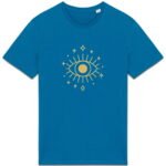 T-shirt Unisexe épais - L'œil doré sur motif céleste