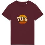 T-shirt Unisexe épais avec design vintage 70's