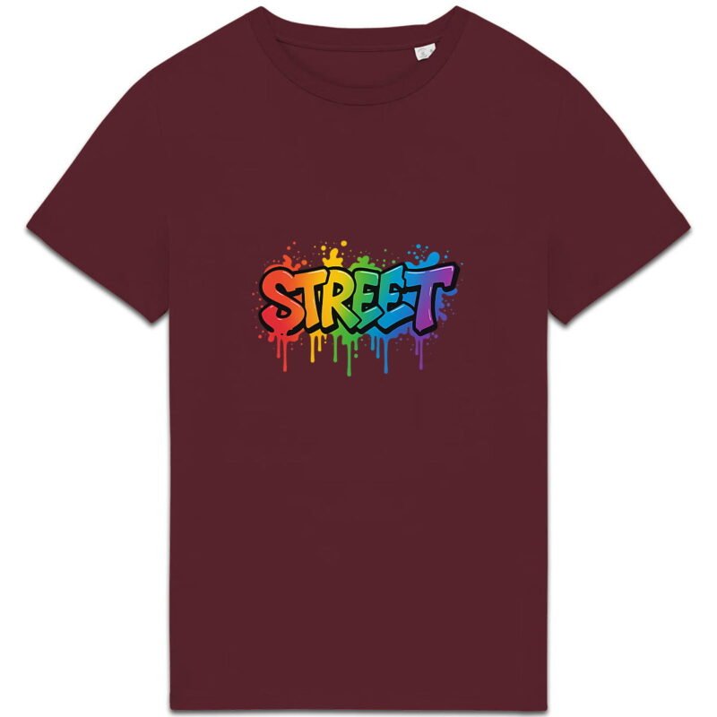 T-shirt Unisexe épais - Street Art en Graffiti Arc-en-Ciel