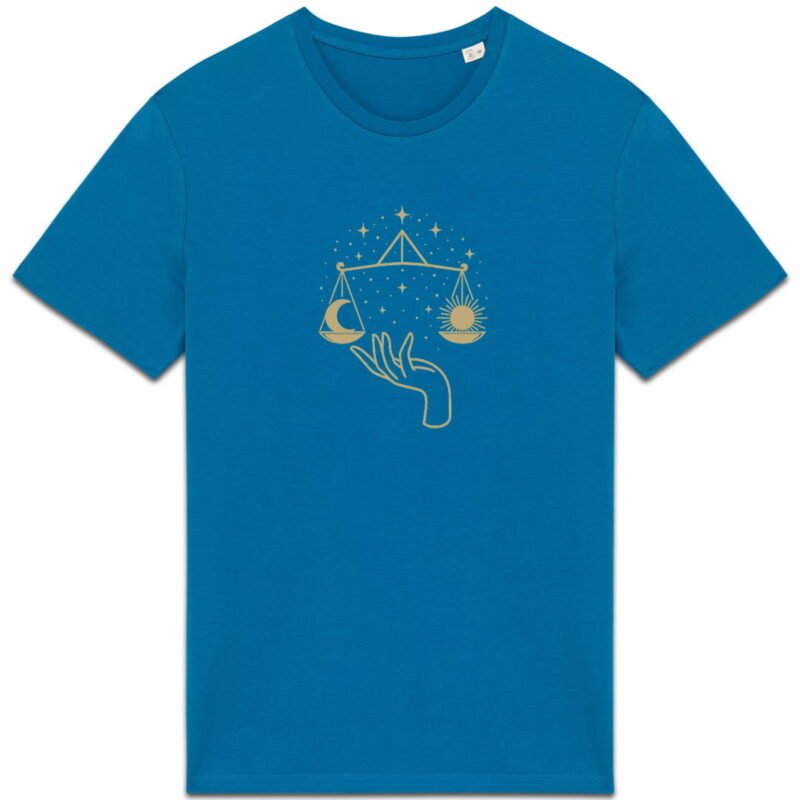 T-shirt Unisexe épais - Équilibre Céleste entre Lune et Soleil