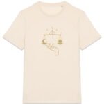 T-shirt Unisexe épais - Équilibre Céleste entre Lune et Soleil