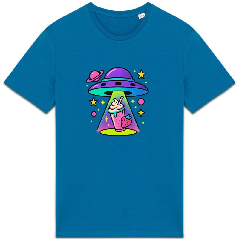 T-shirt Unisexe épais : OVNI Aspirateur de Milkshake Fraise
