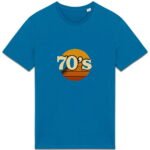 T-shirt Unisexe épais avec design vintage 70's