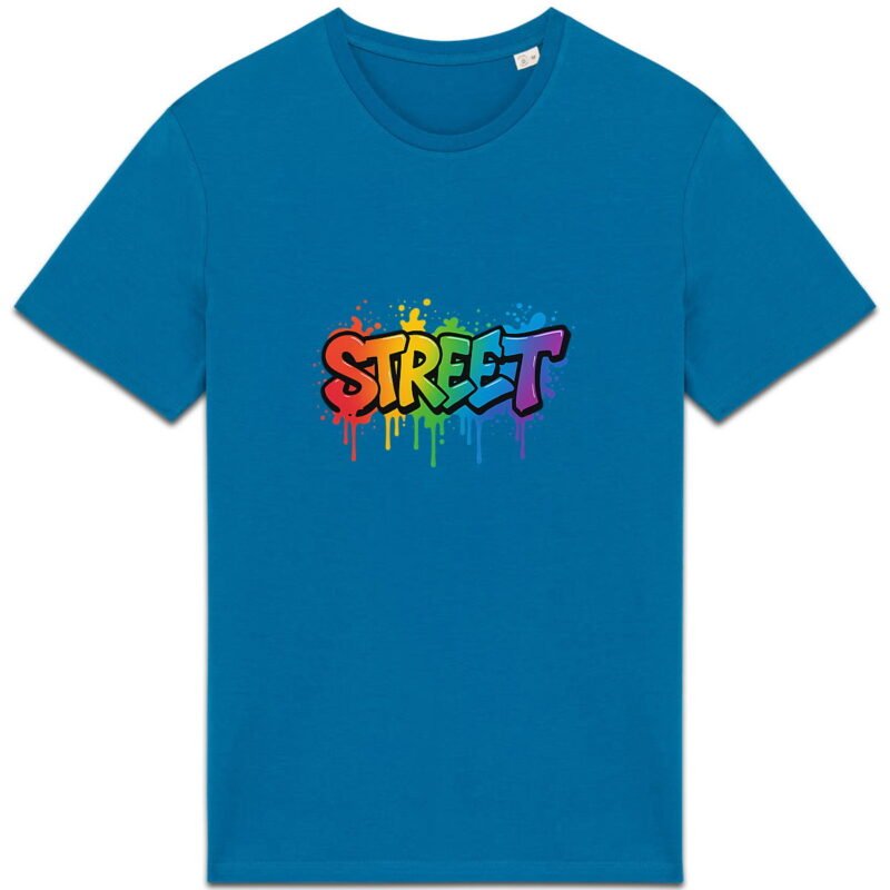 T-shirt Unisexe épais - Street Art en Graffiti Arc-en-Ciel