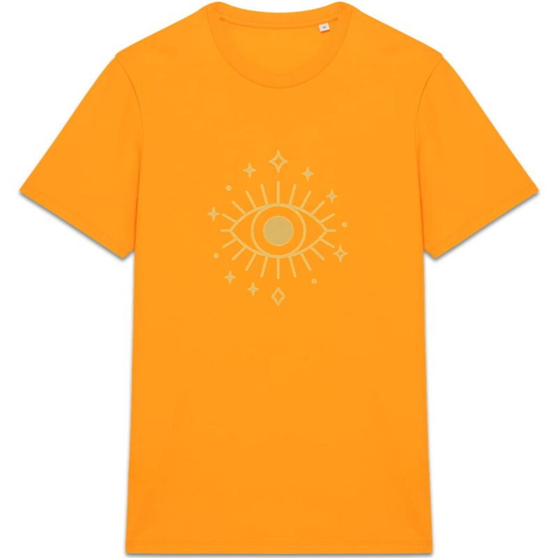 T-shirt Unisexe épais - L'œil doré sur motif céleste