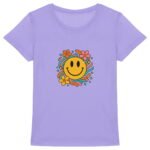 T-shirt Femme Epais : Smiley Floral pour un Look Joyeux