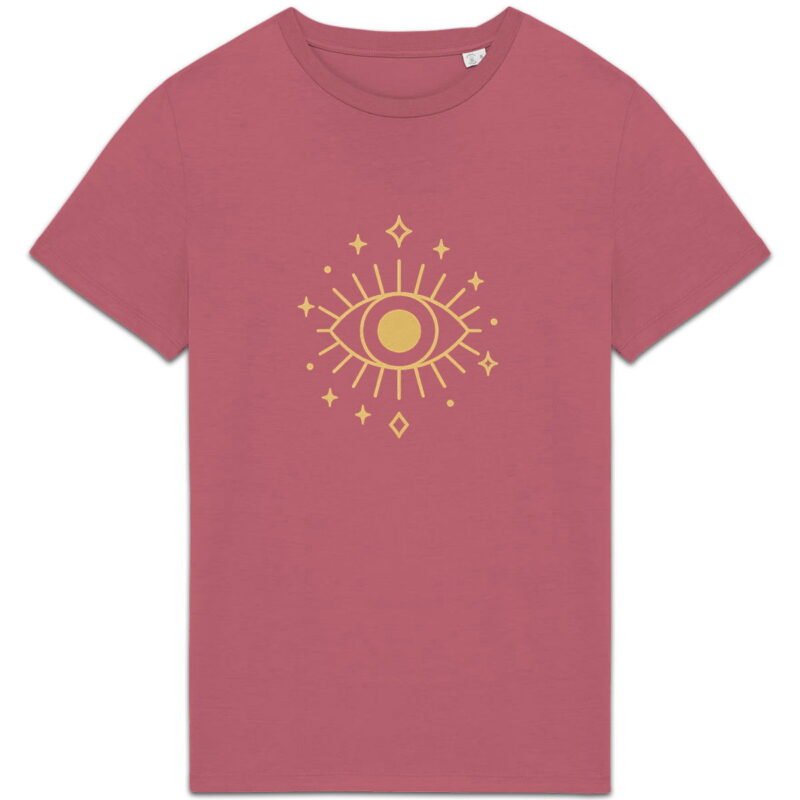 T-shirt Unisexe épais - L'œil doré sur motif céleste