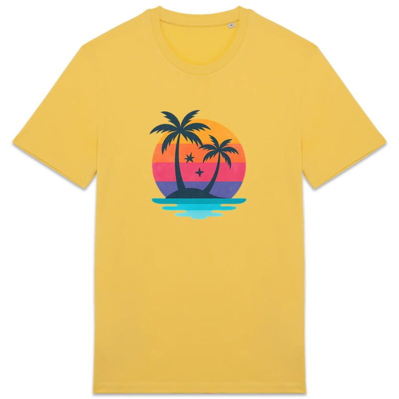 T-shirt Unisexe épais - Plongez dans des couleurs rétro avec style