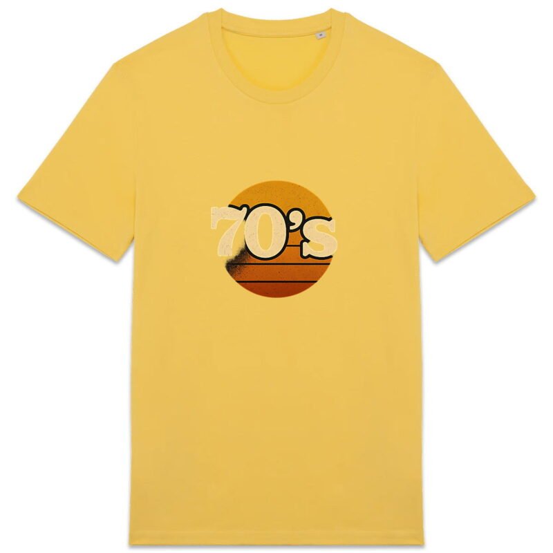 T-shirt Unisexe épais avec design vintage 70's