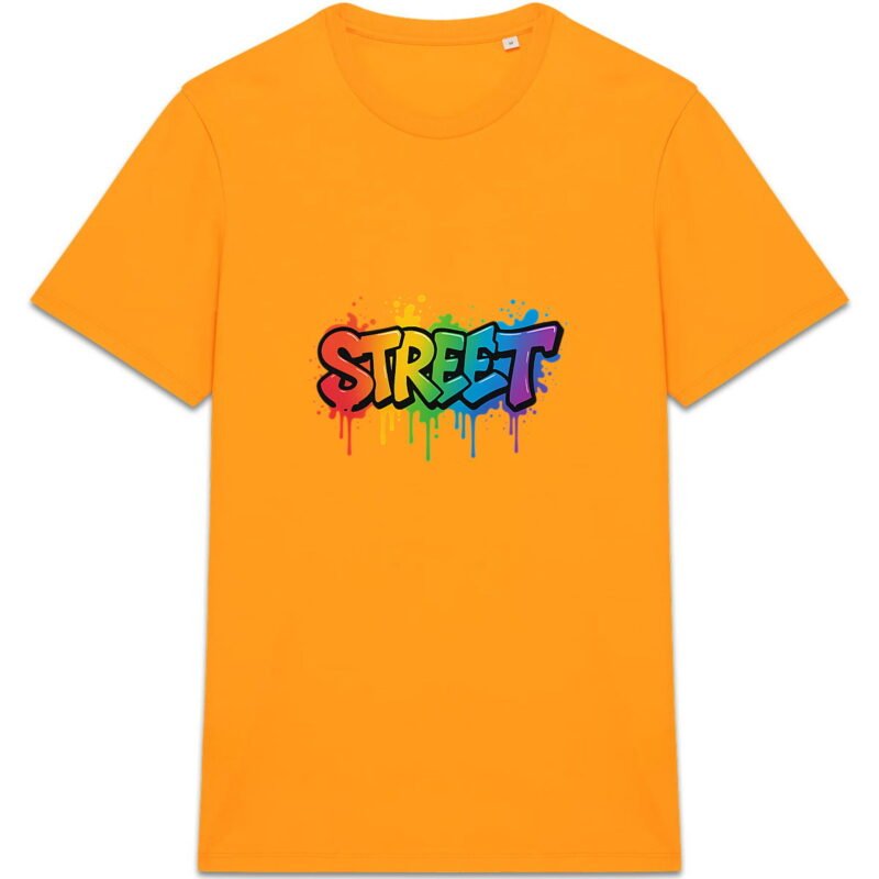 T-shirt Unisexe épais - Street Art en Graffiti Arc-en-Ciel