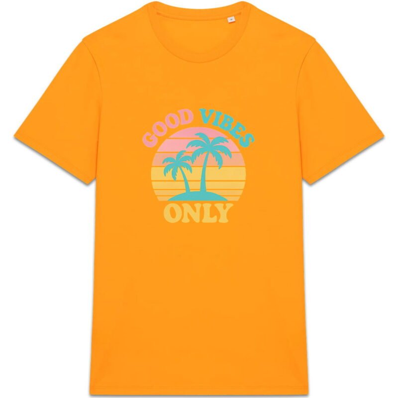 T-shirt Unisexe épais Good Vibes Only - Adoptez la Positivité