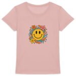 T-shirt Femme Epais : Smiley Floral pour un Look Joyeux
