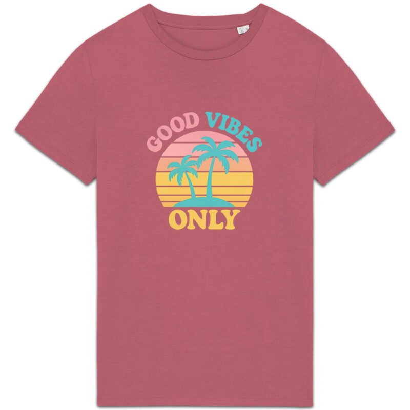 T-shirt Unisexe épais Good Vibes Only - Adoptez la Positivité