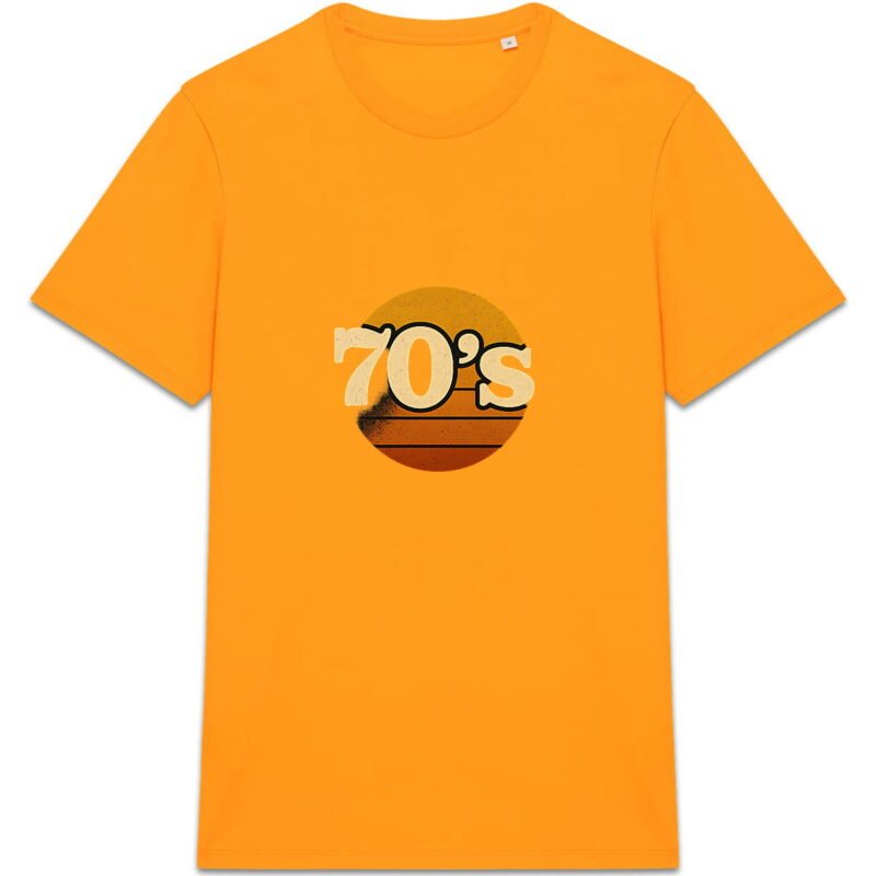T-shirt Unisexe épais avec design vintage 70's