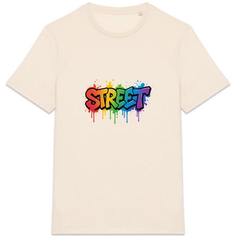 T-shirt Unisexe épais - Street Art en Graffiti Arc-en-Ciel