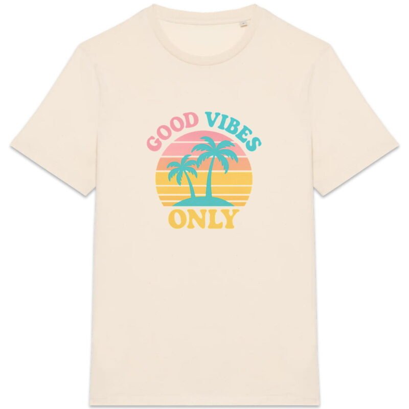T-shirt Unisexe épais Good Vibes Only - Adoptez la Positivité