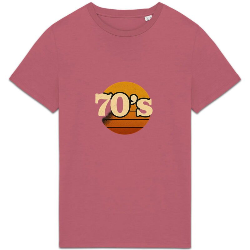 T-shirt Unisexe épais avec design vintage 70's