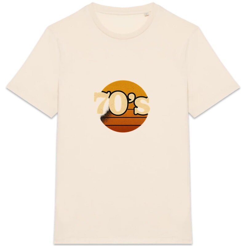 T-shirt Unisexe épais avec design vintage 70's