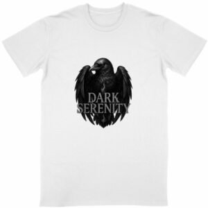 T-shirt Unisexe Classique - Dark Serenity avec Corbeau