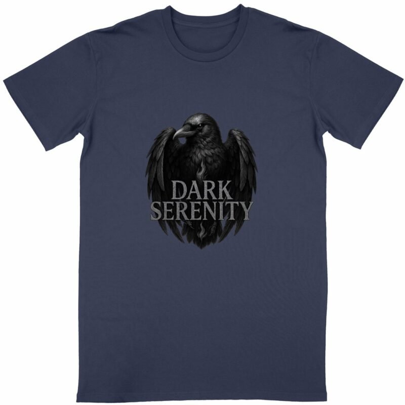 T-shirt Unisexe Classique - Dark Serenity avec Corbeau