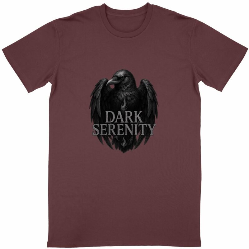 T-shirt Unisexe Classique - Dark Serenity avec Corbeau