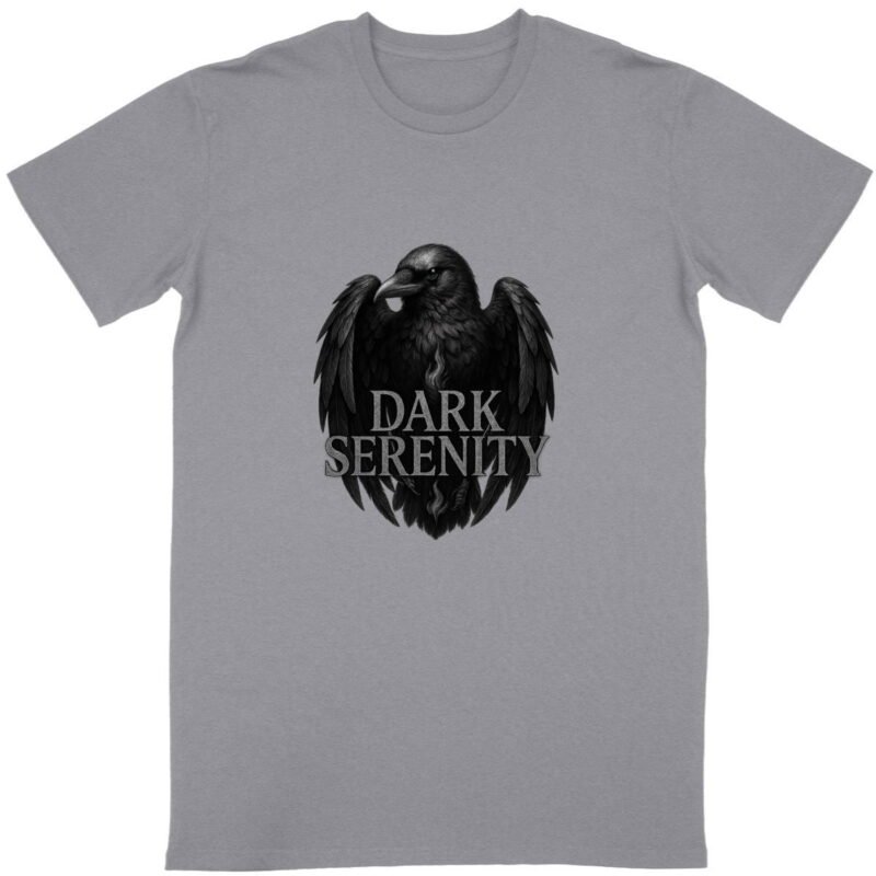 T-shirt Unisexe Classique - Dark Serenity avec Corbeau