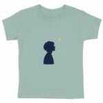T-shirt Enfant Epais - Silhouette Étoilée pour les Petits Rêveurs